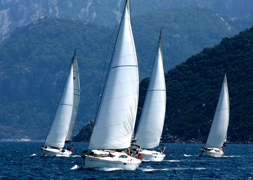 Racing in the Aegean Sea - The Aegean Rally 2012 © Maggie Joyce - Mariner Boating Holidays http://www.marinerboating.com.au